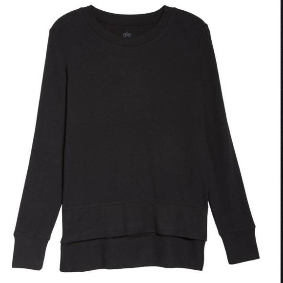 ALO Yoga Sweaters - ALO Yoga Black Glimpse Sweater Sz S